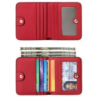 Women's Solid Color Pu Leather Open Wallets main image 3