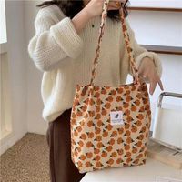 Women's Streetwear Solid Color Canvas Shopping Bags sku image 22