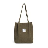 Women's Streetwear Solid Color Canvas Shopping Bags sku image 7