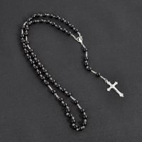 1 Piece Ethnic Style Cross Imitation Pearl Alloy Plating Unisex Necklace main image 3