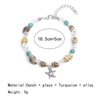 Beach Starfish Conch Alloy Turquoise Glass Beaded Women's Bracelets main image 5