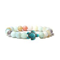 Rétro Tortue Bloc De Couleur Turquoise Agate Oeil De Tigre Bracelets sku image 6