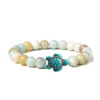 Rétro Tortue Bloc De Couleur Turquoise Agate Oeil De Tigre Bracelets sku image 9