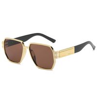 Modern Style Solid Color Ac Square Full Frame Women's Sunglasses sku image 4
