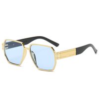 Modern Style Solid Color Ac Square Full Frame Women's Sunglasses sku image 5