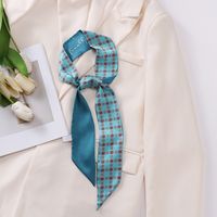 Women's Elegant Lady Geometric Satin Printing Scarves & Gloves sku image 2