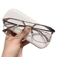 Moda Color Sólido Ordenador Personal Marco Ovalado Medio Cuadro Gafas Ópticas main image 3