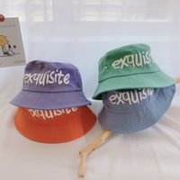 Children Unisex Korean Style Letter Embroidery Bucket Hat main image 2