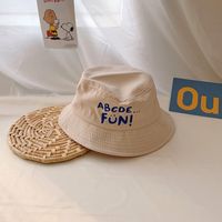 Children Unisex Korean Style Letter Embroidery Bucket Hat sku image 10