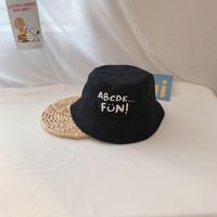 Children Unisex Korean Style Letter Embroidery Bucket Hat sku image 8