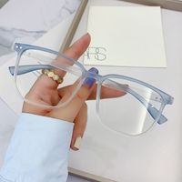 Casual Solid Color Pc Square Full Frame Optical Glasses sku image 2