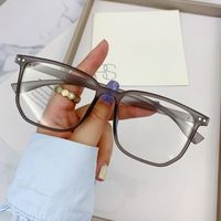 Casual Solid Color Pc Square Full Frame Optical Glasses main image 4