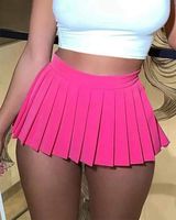 Summer Spring Autumn Simple Style Solid Color Spandex Polyester Modal Above Knee Skirts main image 8