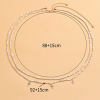 Wholesale Jewelry 1 Piece Casual Cross Moon Shell Plastic Waist Chain sku image 2