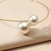 1 Piece Elegant Round Alloy Pearl Plating Gold Plated Women's Choker main image 4