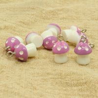 Cute Mushroom Resin Printing Jewelry Accessories main image 5