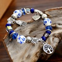 Chinoiserie Round Tree Artificial Crystal Alloy Ceramics Wholesale Bracelets main image 1