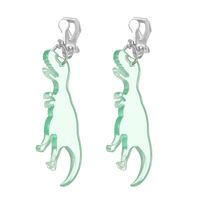 Cartoon Style Dinosaure Acrylique Stamping Kids Earring 1 Paire sku image 1