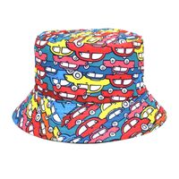 Women's Fashion Geometric Printing Flat Eaves Bucket Hat sku image 44