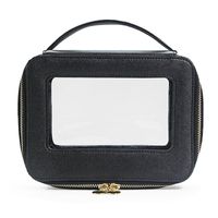 Women's Medium All Seasons Pu Leather Solid Color Classic Style Square Zipper Cosmetic Bag main image 5