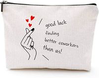 Women's Small All Seasons Canvas Letter Classic Style Square Zipper Cosmetic Bag sku image 21