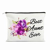 Women's Small All Seasons Canvas Letter Classic Style Square Zipper Cosmetic Bag sku image 22