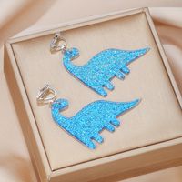 Cartoon Style Dinosaure Acrylique Stamping Kids Earring 1 Paire main image 6