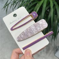 Simple Style Marble Solid Color Acetic Acid Sheets Hair Clip 1 Set sku image 23