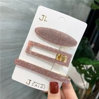 Simple Style Marble Solid Color Acetic Acid Sheets Hair Clip 1 Set sku image 9