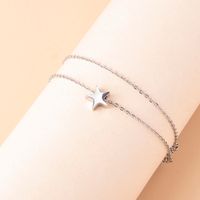 Simple Style Solid Color 304 Stainless Steel Chain Women'S Anklet main image 3