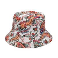 Frau Mode Blume Drucken Breite Traufen Bucket Hat sku image 33