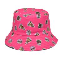 Frau Mode Blume Drucken Breite Traufen Bucket Hat sku image 49