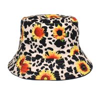 Women's Fashion Flower Printing Wide Eaves Bucket Hat sku image 45