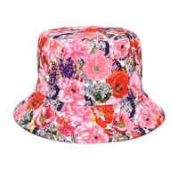 Women's Fashion Flower Printing Wide Eaves Bucket Hat sku image 54