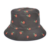 Femmes Mode Fleur Impression Avant-toit Large Chapeau Seau sku image 86