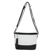Women's All Seasons Pu Leather Stripe Solid Color Basic Square Zipper Shoulder Bag sku image 10