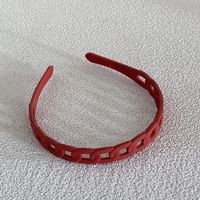 Simple Style Solid Color Resin Hair Band 1 Piece sku image 2