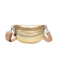 Women's Vintage Style Solid Color Crocodile Pu Leather Waist Bags sku image 3