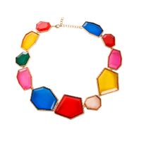Vacation Irregular Alloy Plating Inlay Resin Gold Plated Women's Necklace sku image 1