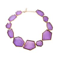 Vacation Irregular Alloy Plating Inlay Resin Gold Plated Women's Necklace sku image 2