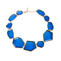 Vacation Irregular Alloy Plating Inlay Resin Gold Plated Women's Necklace sku image 7