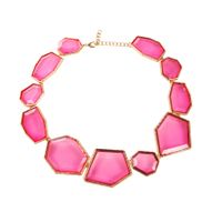 Vacation Irregular Alloy Plating Inlay Resin Gold Plated Women's Necklace sku image 5
