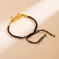 Ins Style Mama Cross Devil's Eye Bee Rope Copper 18k Gold Plated Zircon Bracelets In Bulk sku image 3