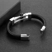 Wholesale Hip-hop Solid Color Stainless Steel Bracelets main image 4
