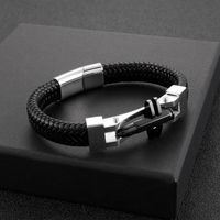 Wholesale Hip-hop Solid Color Stainless Steel Bracelets main image 3