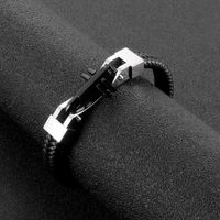 Wholesale Hip-hop Solid Color Stainless Steel Bracelets main image 2