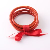 Simple Style Solid Color Silica Gel Women's Buddhist Bangle sku image 2