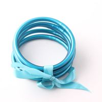 1 Set Lady Solid Color Silica Gel Women's Wristband sku image 10