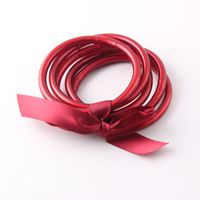 Simple Style Solid Color Silica Gel Women's Buddhist Bangle sku image 21