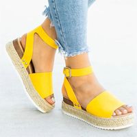 Women's Casual Solid Color Round Toe Peep Toe Sandals main image 4